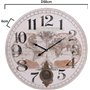 Inart Ρολόι Τοίχου Ξύλινο 58cm