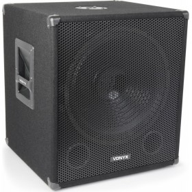 Vonyx Αυτοενισχυόμενο Subwoofer PA SMWBA15MP3 150W 15" σε Μαύρο Χρώμα