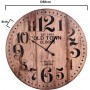 Inart Ρολόι Τοίχου Ξύλινο 58cm