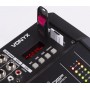 Vonyx AM5A Αυτοενισχυόμενη Αναλογική Κονσόλα 5 Καναλιών με Phantom Power &amp 4 Εισόδους XLR &amp Bluetooth