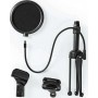 Nedis Microphone Table Tripod Pop Filter Αξεσουάρ ΒάσηςΚωδικός: MPST01BK 