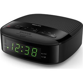 Philips Ψηφιακό Ρολόι Επιτραπέζιο με Ξυπνητήρι Μαύρο TAR3205/12 Philips Ψηφιακό Ρολόι Επιτραπέζιο με Ξυπνητήρι Μαύρο TAR3205/12