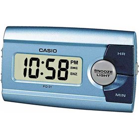 Casio Ψηφιακό Ρολόι Επιτραπέζιο με Ξυπνητήρι PQ-31-2EF Casio Ψηφιακό Ρολόι Επιτραπέζιο με Ξυπνητήρι PQ-31-2EF
