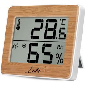 Life WES-107 Θερμόμετρo &amp Υγρασιόμετρo Επιτραπέζιο για Χρήση σε Εσωτερικό Χώρο