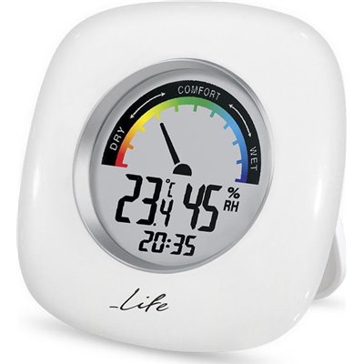 Life WES-103 Θερμόμετρo &amp Υγρασιόμετρo Επιτραπέζιο για Χρήση σε Εσωτερικό Χώρο