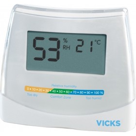 Vicks V70 EMEA Θερμόμετρo & Υγρασιόμετρo Επιτοίχιο για Χρήση σε Εσωτερικό Χώρο Vicks V70 EMEA Θερμόμετρo & Υγρασιόμετρo Επιτοίχιο για Χρήση σε Εσωτερικό Χώρο
