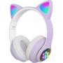 Cat STN28 Ασύρματα/Ενσύρματα On Ear Ακουστικά Μωβ