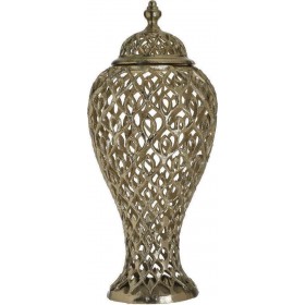 Inart Διακοσμητικό Βάζο Αλουμινίου Χρυσό 24x24x52cmΚωδικός: 3-70-983-0022  Inart Διακοσμητικό Βάζο Αλουμινίου Χρυσό 24x24x52cmΚωδικός: 3-70-983-0022
