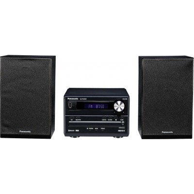 Panasonic Ηχοσύστημα 2.0 SC-PM250 20W με CD / Digital Media Player και Bluetooth Μαύρο