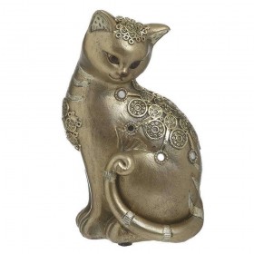 Inart Διακοσμητική Γάτα Πολυρητίνης 10x7x17cm