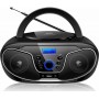 Telemax Φορητό Ηχοσύστημα VT-832 με Bluetooth / CD / MP3 / USB / Ραδιόφωνο σε Μαύρο Χρώμα