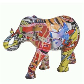 Inart Διακοσμητικός Ελέφαντας από Πλαστικό 22x8x17cm Inart Διακοσμητικός Ελέφαντας από Πλαστικό 22x8x17cm