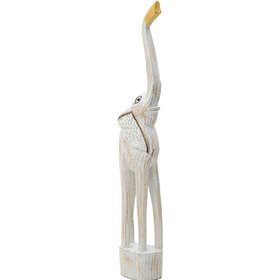 Inart Διακοσμητικός Ελέφαντας από Ξύλο Γκρι 15x7x80cm Inart Διακοσμητικός Ελέφαντας από Ξύλο Γκρι 15x7x80cm