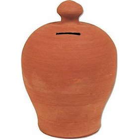 Ceramart Κουμπαράς Πήλινος 15x15x19cm