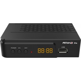 Amiko Δορυφορικός Αποκωδικοποιητής Ella Full HD (1080p) DVB-S2 σε Μαύρο Χρώμα Amiko Δορυφορικός Αποκωδικοποιητής Ella Full HD (1080p) DVB-S2 σε Μαύρο Χρώμα