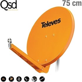 Televes 7902 QSD Δορυφορικό Πιάτο 75cm από Αλουμίνιο Televes 7902 QSD Δορυφορικό Πιάτο 75cm από Αλουμίνιο
