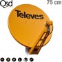 Televes 7902 QSD Δορυφορικό Πιάτο 75cm από Αλουμίνιο