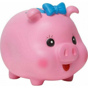 Κουμπαράς Πλαστικός Ροζ 18x9.2x15cm