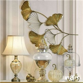 Inart Διακοσμητική Κολοκύθα από Γυαλί Golden 15x15x20cm