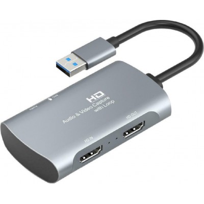 Cabletime HDMI Audio and Video Capture Card With Loop Havc 4K