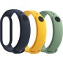 Xiaomi 3x Λουράκια Σιλικόνης Blue / Yellow / Mint Green (Mi Band 5/6)