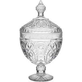 Click Φοντανιέρα Γυάλινη Με Καπάκι Με Πόδι 15x15x28cmΚωδικός: 6-70-151-0133 