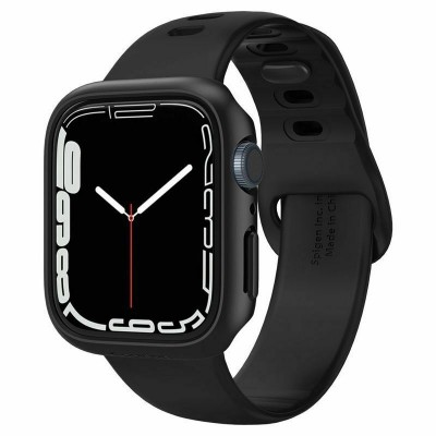 Spigen Thin Fit Πλαστική Θήκη σε Μαύρο χρώμα για το Apple Watch 45mm