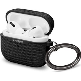 Spigen Urban Fit Θήκη Σιλικόνης με Γάντζο σε Μαύρο χρώμα για Apple AirPods Pro Spigen Urban Fit Θήκη Σιλικόνης με Γάντζο σε Μαύρο χρώμα για Apple AirPods Pro