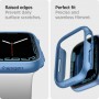 Spigen Thin Fit Πλαστική Θήκη με Τζαμάκι Metallic Blue για το Apple Watch 45mm