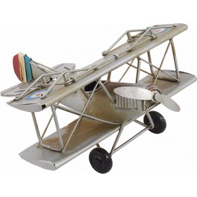 Inart Vintage Διακοσμητικό Αεροπλάνο Μεταλλικό 16x16x8.5cm 2τμχΚωδικός: 3-70-726-0144 