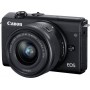 Canon Mirrorless Φωτογραφική Μηχανή EOS M200 Crop Frame Kit (EF-M 15-45mm F3.5-6.3 IS STM) Black