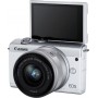 Canon Mirrorless Φωτογραφική Μηχανή EOS M200 Crop Frame Kit (EF-M 15-45mm F3.5-6.3 IS STM) White