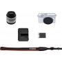 Canon Mirrorless Φωτογραφική Μηχανή EOS M200 Crop Frame Kit (EF-M 15-45mm F3.5-6.3 IS STM) White