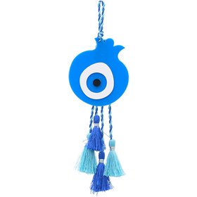 Inart Κρεμαστό Γούρι με Μάτι Γαλάζιο από Πλαστικό 7x24cm Inart Κρεμαστό Γούρι με Μάτι Γαλάζιο από Πλαστικό 7x24cm