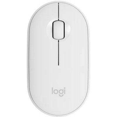 Logitech Pebble M350 Ασύρματο Bluetooth Ποντίκι Off-White