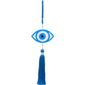 Inart Κρεμαστό Γούρι με Μάτι Μπλε από Πλαστικό 13x40cm Inart Κρεμαστό Γούρι με Μάτι Μπλε από Πλαστικό 13x40cm