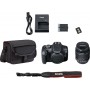 Canon DSLR Φωτογραφική Μηχανή EOS 2000D Crop Frame Kit (EF-S 18-55mm F3.5-5.6 IS ΙΙ + Shoulder Bag + SD Card) Black