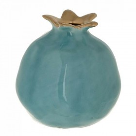 Inart Επιτραπέζιο Γούρι με Ρόδι Γαλάζιο από Κεραμικό Υλικό 9x9cm Inart Επιτραπέζιο Γούρι με Ρόδι Γαλάζιο από Κεραμικό Υλικό 9x9cm