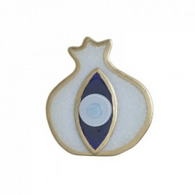 Inart Διακοσμητικό Χώρου Ρόδι από Μέταλλο Χρυσό/Μπλε 15cm Inart Διακοσμητικό Χώρου Ρόδι από Μέταλλο Χρυσό/Μπλε 15cm