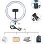 Puluz RGB Ring Light LED Ring Light Dimmable-Adjustable Color Temperature 26cm με Τρίποδο Δαπέδου και Βάση για ΚινητόΚωδικός: PK