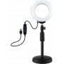 Puluz Ring Light LED Ring Light 12cm 12cm 3200-6500K με Επιτραπέζια Βάση Στήριξης