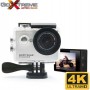 EasyPix GoXtreme Pioneer Action Camera 4K Ultra HD Υποβρύχια (με Θήκη) με WiFi Λευκή με Οθόνη 2"