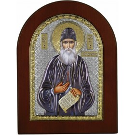 Prince Silvero Εικόνα Άγιος Παϊσιος Ασημένια 15x21cm
