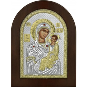 Prince Silvero Εικόνα Παναγία Γιάτρισσα Ασημένια 15x21cm