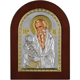Prince Silvero Εικόνα Ο Άγιος Στυλιανός Ασημένια 15x21cm