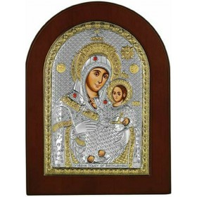 Prince Silvero Εικόνα Παναγία Βηθλεέμ Ασημένια 15x21cm