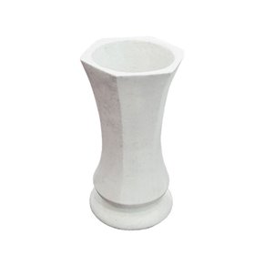 Marhome Ανθοδοχείο Μνημείου από Πλαστικό Λευκό 14.5x14.5x30cm