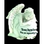 Marhome Διακοσμητικό Άγαλμα Μνημείου από Πλαστικό Άγγελος Με Μήνυμα Σε Πέτρα 13x6x13cm