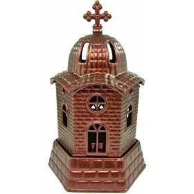 Καντήλι Εκκλησάκι Μεταλλικό Χαλκοκόκκινο 10601080-2