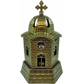 Καντήλι Εκκλησάκι Μεταλλικό Μπρονζέ 10601080-3